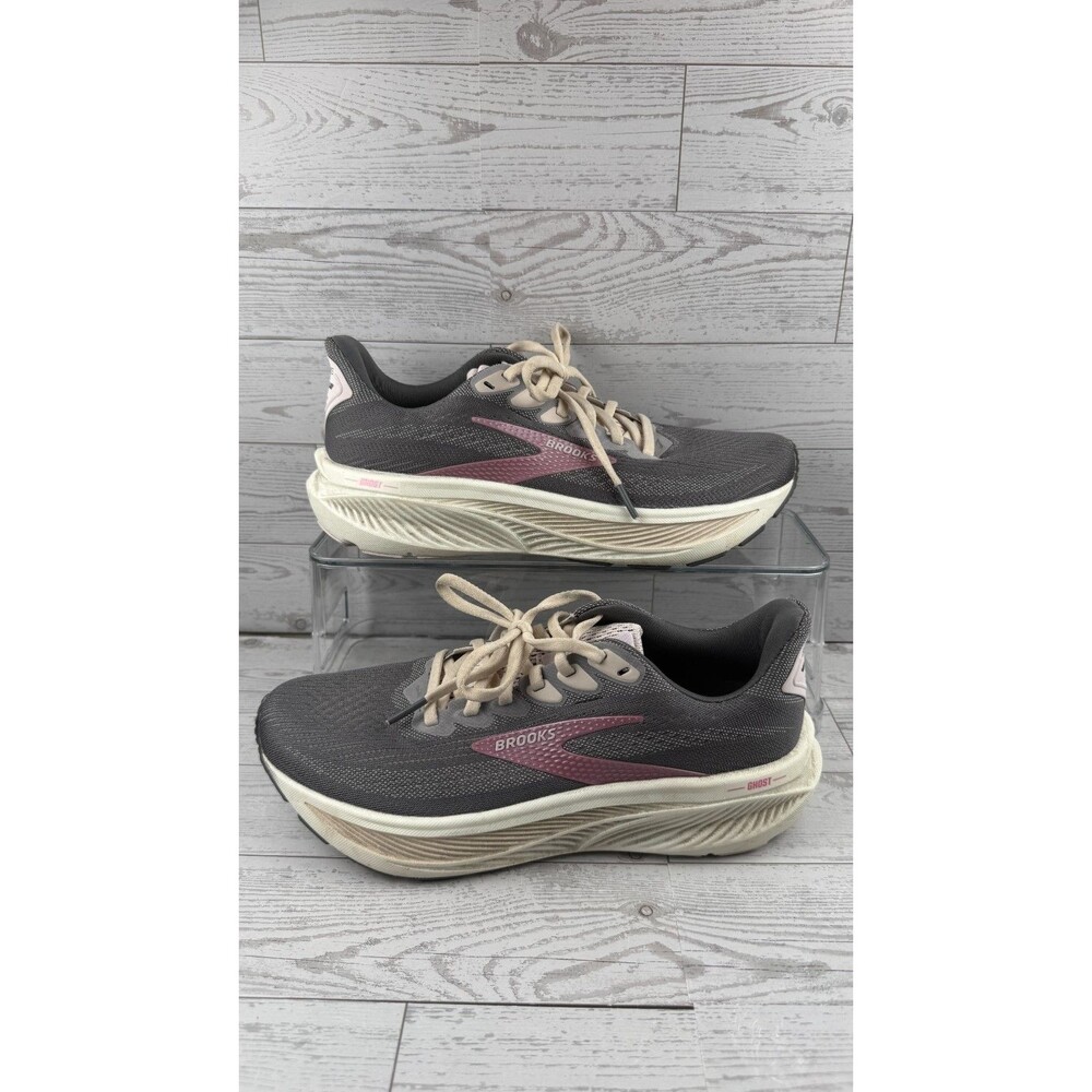 Brooks Ghost 17 120431-1B-027 Gray 8B Womens Sneakers Mesh Running Shoes #382